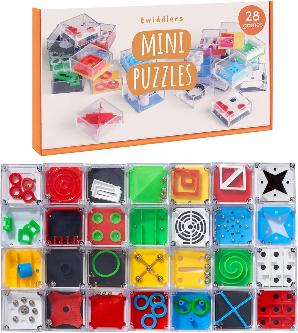 28 Mini Maze Puzzle Cube Game Brain Teaser