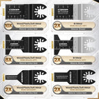 28 Pcs Oscillating Saw Blades Set Universal Metal