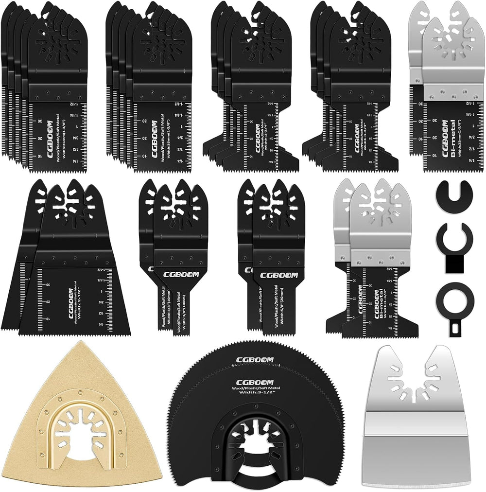 28 Pcs Oscillating Saw Blades Set Universal Metal