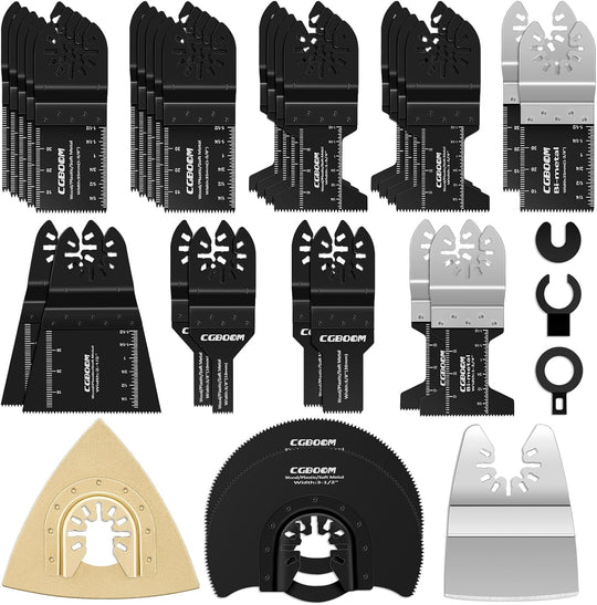 28 Pcs Oscillating Saw Blades Set Universal Metal