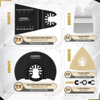 28 Pcs Oscillating Saw Blades Set Universal Metal
