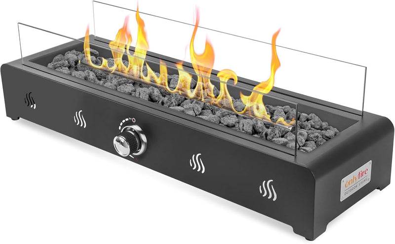 28" Rectangular Tabletop Gas Fire Pit 6.5KW