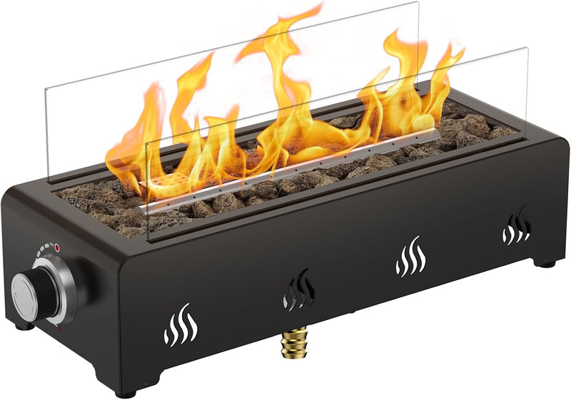 28" Rectangular Tabletop Gas Fire Pit 6.5KW