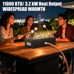28" Rectangular Tabletop Gas Fire Pit 6.5KW