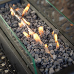 28" Rectangular Tabletop Gas Fire Pit 6.5KW