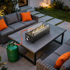 28" Rectangular Tabletop Gas Fire Pit 6.5KW