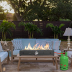 28" Rectangular Tabletop Gas Fire Pit 6.5KW