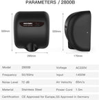 2800b Commercial Hand Dryer for Toilets