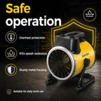 2800W Fan Heater Building Dryer Portable for Screed