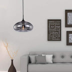 28CM Glass Pendant Light E27 Hanging Ceiling Lamp