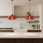 28CM Glass Pendant Light E27 Hanging Ceiling Lamp