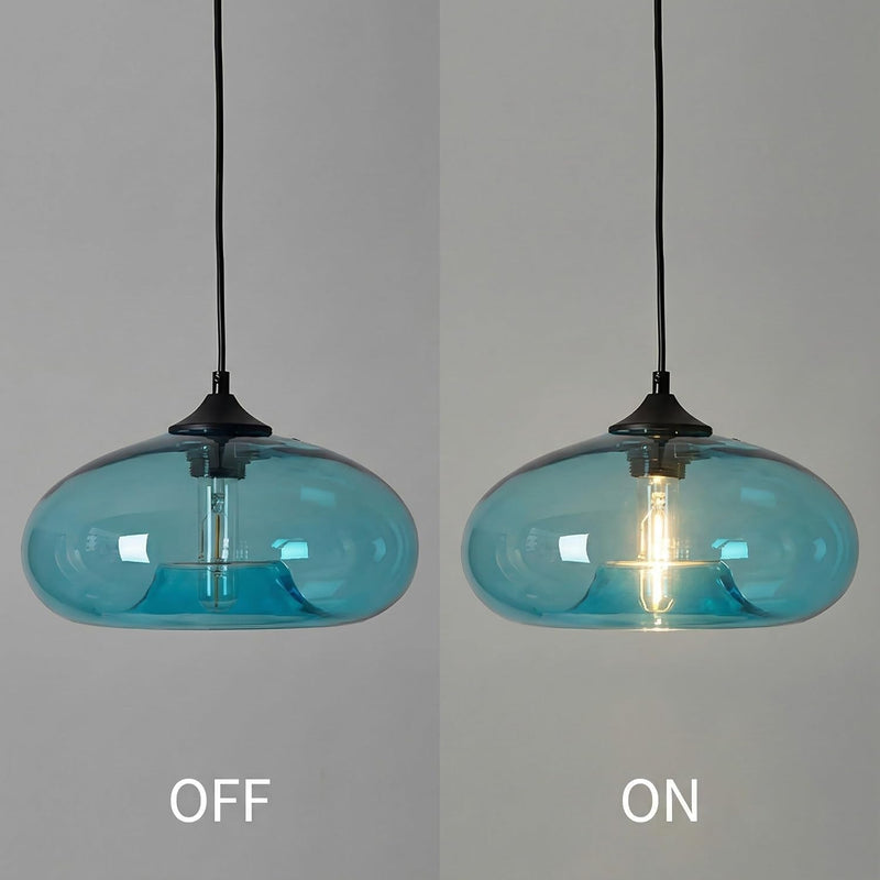 28CM Glass Pendant Light E27 Hanging Ceiling Lamp