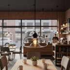 28CM Glass Pendant Light E27 Hanging Ceiling Lamp