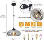 28CM Glass Pendant Light E27 Hanging Ceiling Lamp