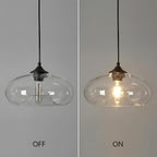 28CM Glass Pendant Light E27 Hanging Ceiling Lamp