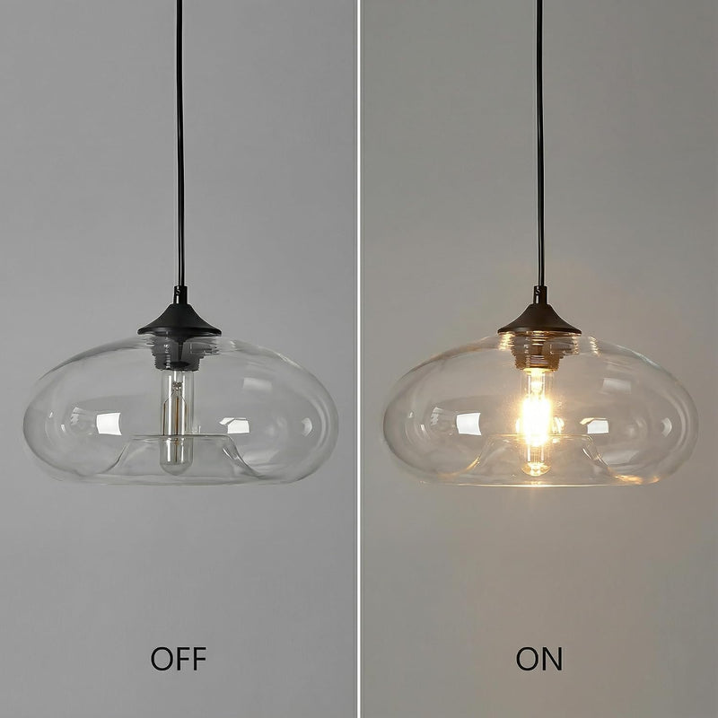 28CM Glass Pendant Light E27 Hanging Ceiling Lamp