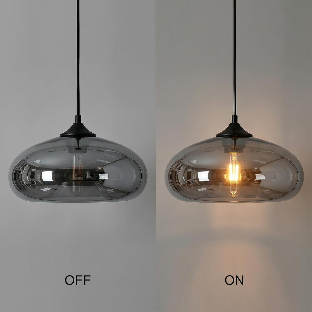 28CM Glass Pendant Light E27 Hanging Ceiling Lamp