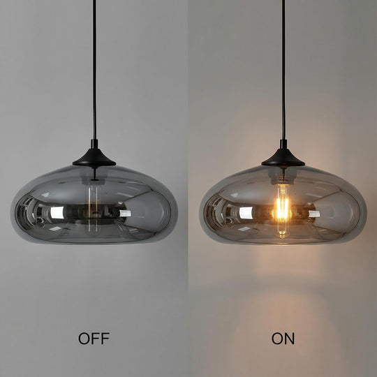 28CM Glass Pendant Light E27 Hanging Ceiling Lamp
