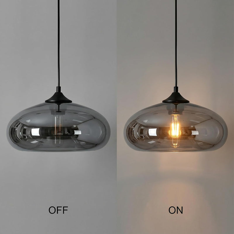 28CM Glass Pendant Light E27 Hanging Ceiling Lamp