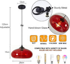 28CM Glass Pendant Light E27 Hanging Ceiling Lamp