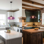 28CM Glass Pendant Light E27 Hanging Ceiling Lamp