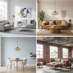 28CM Glass Pendant Light E27 Hanging Ceiling Lamp