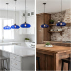 28CM Glass Pendant Light E27 Hanging Ceiling Lamp