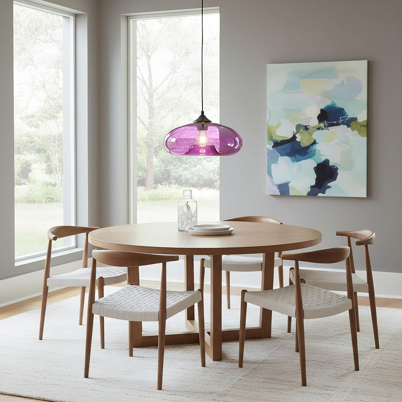 28CM Glass Pendant Light E27 Hanging Ceiling Lamp