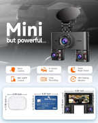 2K 4 Channel Dash Cam Front and Rear