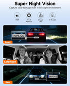 2K 4 Channel Dash Cam Front and Rear