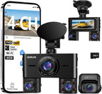 2K 4 Channel Dash Cam Front and Rear