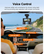 2K 4 Channel Dash Cam Front and Rear