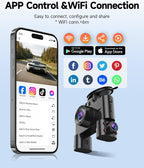 2K 4 Channel Dash Cam Front and Rear