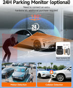 2K 4 Channel Dash Cam Front and Rear