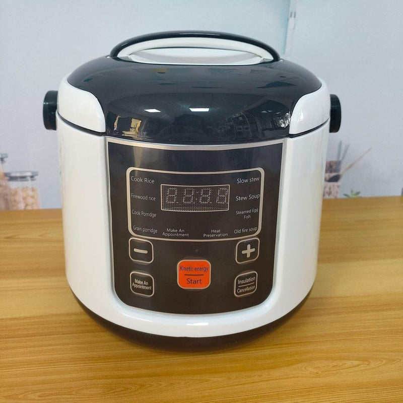2L Mini Rice Cooker with Nonstick Pot