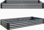 2pcs Metal Galvanized Raised Garden Bed Kit 8 (Set of 2)