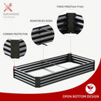 2pcs Metal Galvanized Raised Garden Bed Kit 8 (Set of 2)