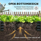 2pcs Metal Galvanized Raised Garden Bed Kit 8 (Set of 2)