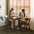2pcs Modern Solid Dining Chairs Set Upholstered Fabric