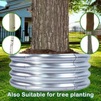 2pcs Raised Garden Bed 3x3x1FT Round Galvanized