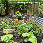 2pcs Raised Garden Bed 4x2x1FT Galvanized Boxes