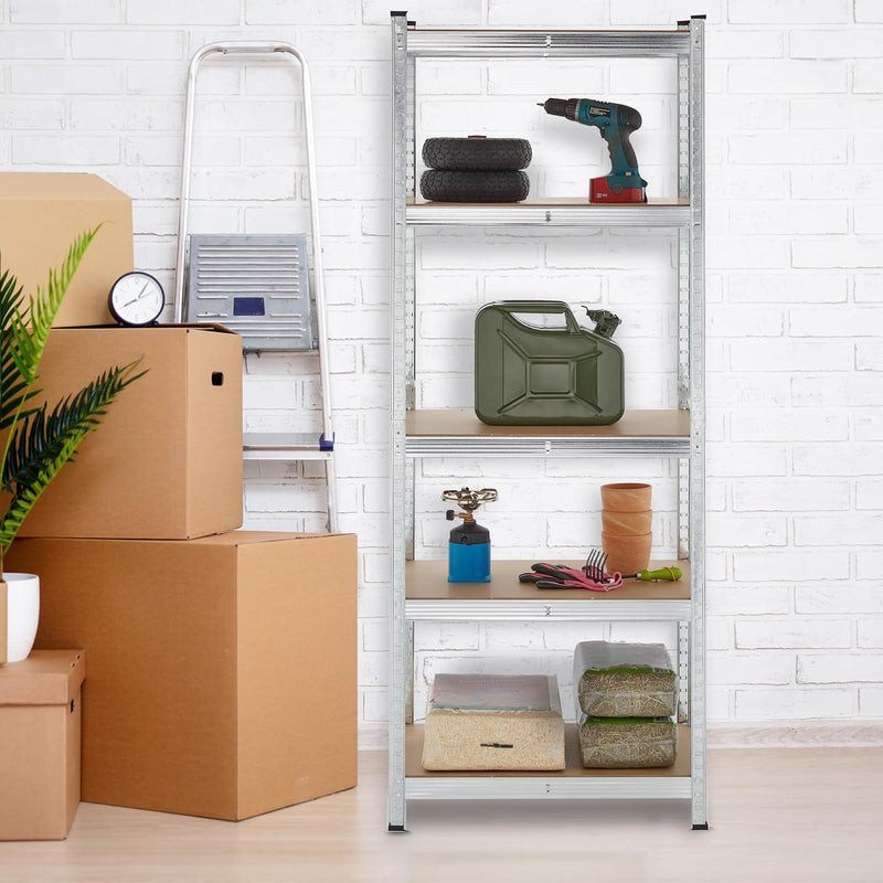 2x Heavy-Duty Storage Shelf Plastic 10% Fibreboard