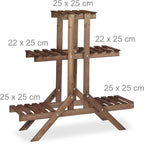 2x Plant Stand Set Flower Rack Shelf Tiered