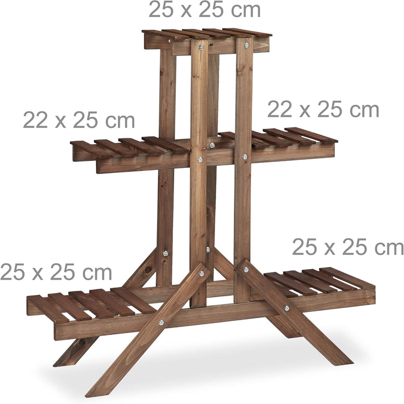 2x Plant Stand Set Flower Rack Shelf Tiered