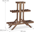 2x Plant Stand Set Flower Rack Shelf Tiered