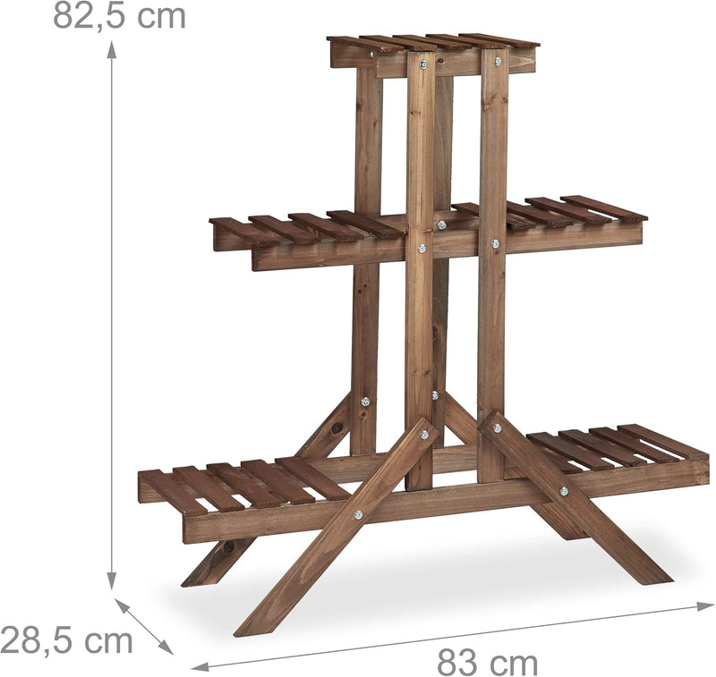 2x Plant Stand Set Flower Rack Shelf Tiered