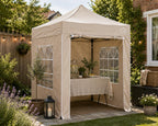 2x2 Fully Waterproof Pop Up Gazebo with 4