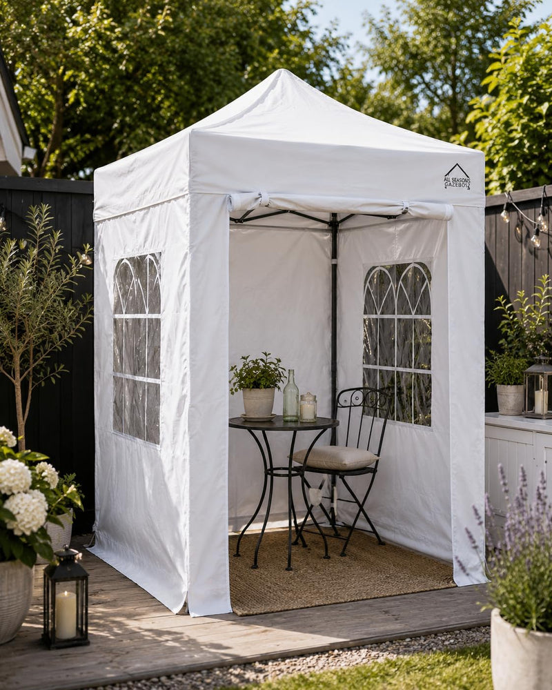 2x2 Fully Waterproof Pop Up Gazebo with 4