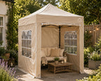 2x2 Fully Waterproof Pop Up Gazebo with 4