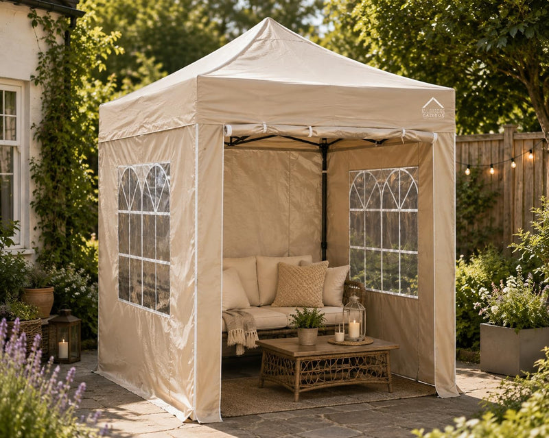 2x2 Fully Waterproof Pop Up Gazebo with 4